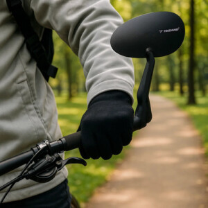 Καθρέφτης Ποδηλάτου Αριστερός Ρυθμιζόμενος - 19 x 7 cm Μαύρο 25781 Trizand - Image 4