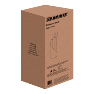 Kaminer Σετ Εργαλείων Τζακιού 4-σε-1 Απόχρωσης Μαύρο 25970 - Image 2