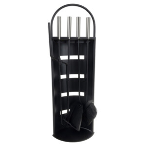 Kaminer Σετ Εργαλείων Τζακιού 5-σε-1 Απόχρωσης Μαύρο 25971 - Image 5