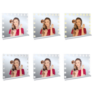 Soulima Καθρέπτης Μακιγιάζ Τοίχου 58x46cm με Ρυθμιζόμενο Φωτισμό LED 26129 - Image 3