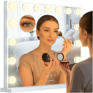 Soulima Καθρέπτης Μακιγιάζ Τοίχου 58x46cm με Ρυθμιζόμενο Φωτισμό LED 26129