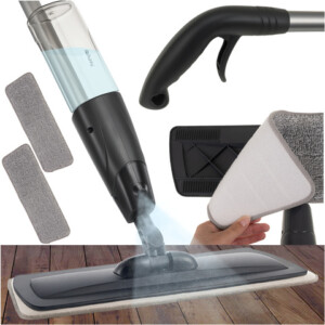 Ruhhy Σφουγγαρίστρα Μικροϊνών με Δοχείο 600ml & 2 Πλενόμενα Πανιά 26152