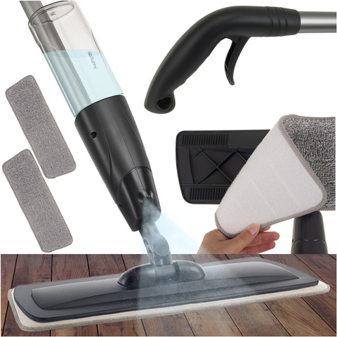 Ruhhy Σφουγγαρίστρα Μικροϊνών με Δοχείο 600ml & 2 Πλενόμενα Πανιά 26152