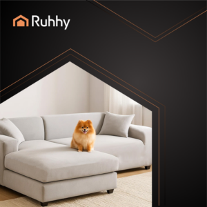 Ruhhy Γωνιακό Κάλυμμα Καναπέ - Ανοιχτό Γκρι Ελαστικό Βελούδο 190 - 230 εκ 26182 - Image 3