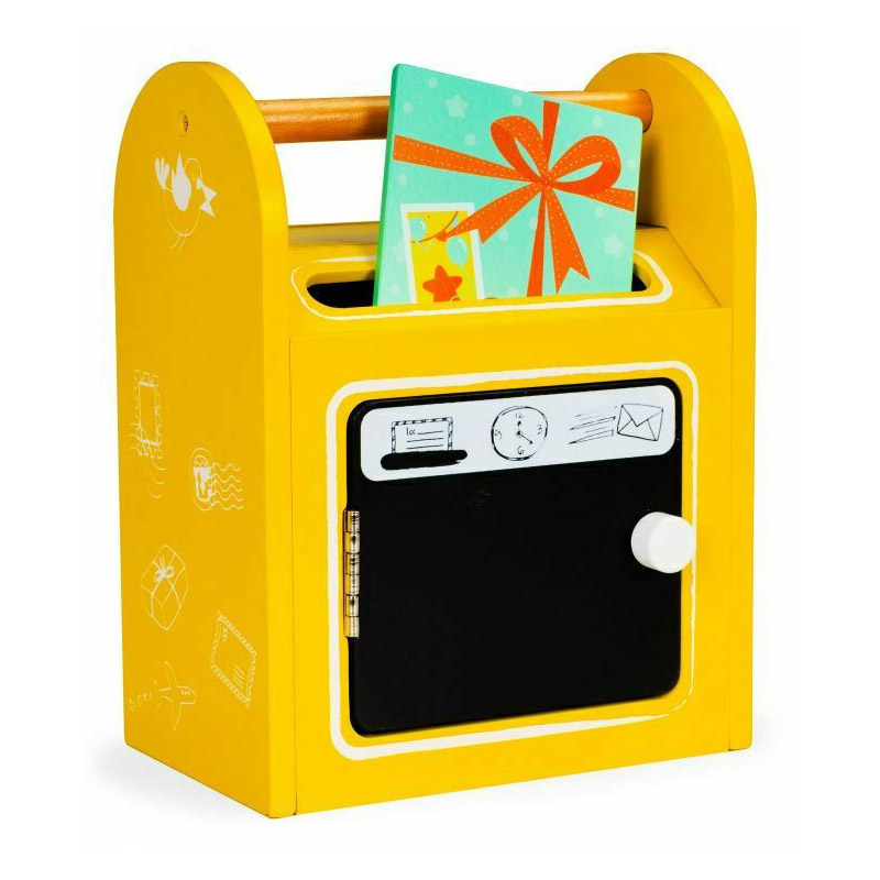 Ξύλινο Παιδικό Γραμματοκιβώτιο με Μαυροπίνακα και Αξεσουάρ 18.5 x 12 x 24 cm Ecotoys 2623 Ξύλινο Παιδικό Γραμματοκιβώτιο με Μαυροπίνακα και Αξεσουάρ 18.5 x 12 x 24 cm Ecotoys 2623