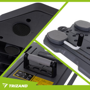 Trizand Πολυλειτουργικός Πίνακας Άσκησης Πιλάτες με Οθόνη LCD και Αξεσουάρ για Εκπαίδευση στο Σπίτι 26343 - Image 3