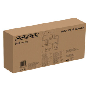 Kruzzel Ξύλινο Κουκλόσπιτο με LED και Πλήρες Σετ Επίπλων 26364 - Image 3