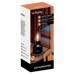 Ruhhy Συσκευή Αρωματοθεραπείας 280ml με Φωτιστικό LED USB και Χρονοδιακόπτη 22x9.5 εκ. 26454 - Image 3