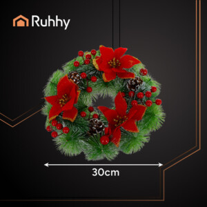 Ruhhy Χριστουγεννιάτικο Στεφάνι για Πόρτες και Τραπέζια 30 εκ. 26470 - Image 2