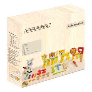 Kruzzel Κιβώτιο Δημιουργικής Απασχόλης για Παιδιά για Κατασκευή Ζώων & Οχημάτων DIY 26581 - Image 3