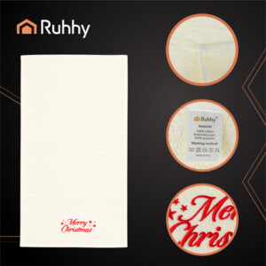 Ruhhy Σετ 2 τμχ Χριστουγεννιάτικες Πετσέτες Κουζίνας, Βαμβακερές, Κεντητές, 50x100 εκ. 26612 - Image 5