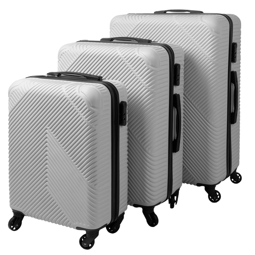 Σετ Βαλίτσες Ταξιδιού Σκληρές με 4 Ρόδες 3τμχ - Γκρι 26662 Trizand Σετ Βαλίτσες Ταξιδιού Σκληρές με 4 Ρόδες 3τμχ - Γκρι 26662 Trizand