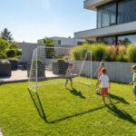 Trizand Τέρμα Ποδοσφαίρου Μεταλλικό 213x150x90 cm με Δίχτυ & Πασσάλους Στήριξης 27544 - Image 3