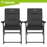 Trizand Πτυσσόμενες Καρέκλες Camping με Μπράτσα, 2τμχ, 59x70x91 cm 27610 - Image 4