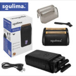 Soulima Ξυριστική Μηχανή Γενειάδας Foil με LED Οθόνη, USB-C, 2 Foils, 2 Λεπίδες και Θήκη 27677 - Image 5