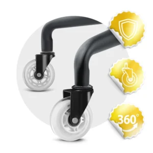 SOFOTEL Διάφανες καουτσούκ ρόδες καρέκλας 5 τεμάχια 2908 - Image 3