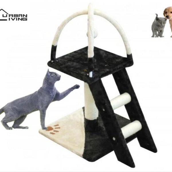 Δεντρό Γάτας- Ονυχοδρόμιο 72x40x57 cm Κρεμ/Μαύρο Kats 29343