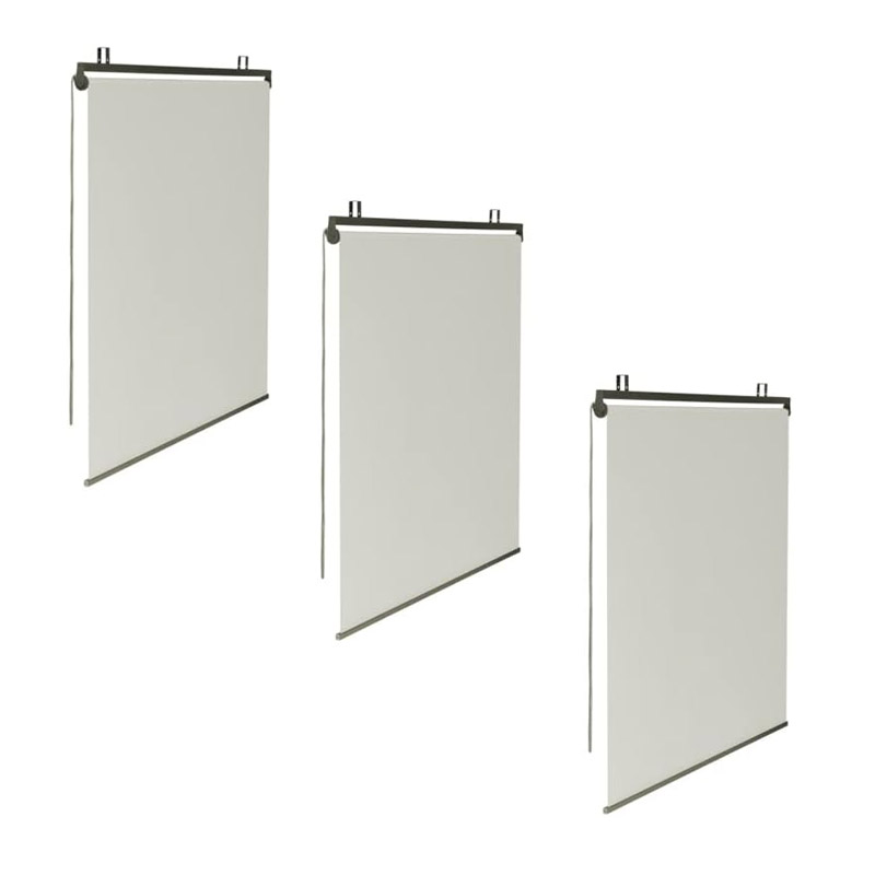 Σετ Ρόλερ Ολικής Συσκότισης Blackout 120 x 225 cm 3 τμχ Χρώματος Εκρού Inkazen 30060161