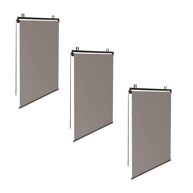 Σετ Ρόλερ Ολικής Συσκότισης Blackout 120 x 225 cm 3 τμχ Χρώματος Taupe Inkazen 30060163