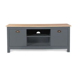 Ξύλινο Έπιπλο Τηλεόρασης 113 x 40 x 47 cm Χρώματος Γκρι Ninon Idomya 30087260 - Image 5