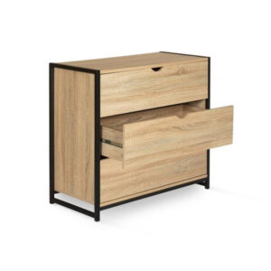 Μεταλλική Συρταριέρα με 3 Συρτάρια 75 x 40 x 82 cm Idomya 30087285 - Image 2