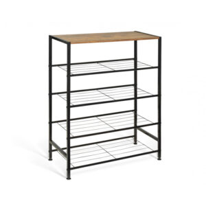 Μεταλλική Παπουτσοθήκη με 4 Ράφια Elize 63 x 30 x 80 cm Idomya 30087305 - Image 4