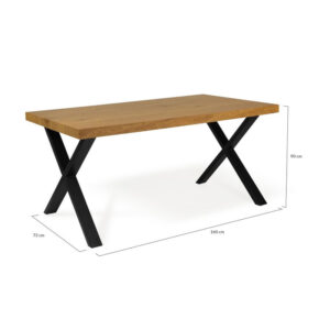 Τραπέζι Τραπεζαρίας 160 x 90 x 73 cm Mumbai Idomya 30087309+30087310 - Image 4