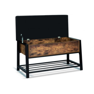 Πάγκος Αποθήκευσης Παπουτσιών με 1 Ράφι και Κάθισμα 100 x 40 x 52 cm Idomya 30087315 - Image 2