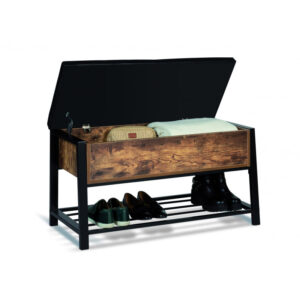 Πάγκος Αποθήκευσης Παπουτσιών με 1 Ράφι και Κάθισμα 100 x 40 x 52 cm Idomya 30087315 - Image 3