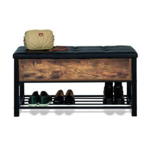 Πάγκος Αποθήκευσης Παπουτσιών με 1 Ράφι και Κάθισμα 100 x 40 x 52 cm Idomya 30087315 - Image 4