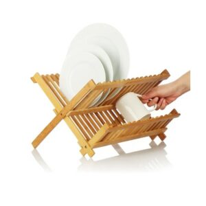 Διώροφη Πιατοθήκη Στεγνωτήριο από Μπαμπού 43 x 36 x 28 cm BAMBOU & CO 30126 - Image 4