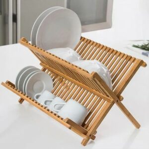 Διώροφη Πιατοθήκη Στεγνωτήριο από Μπαμπού 43 x 36 x 28 cm BAMBOU & CO 30126 - Image 5