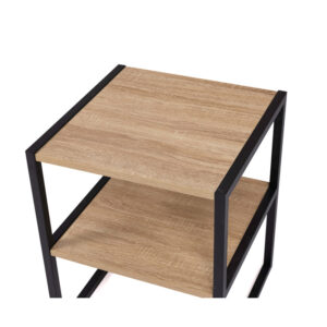 Σετ Μεταλλικά - Ξύλινα Κομοδίνα με 2 Ράφια 40 x 40 x 50 cm 2 τμχ Idomya Memphis 30130205 - Image 2