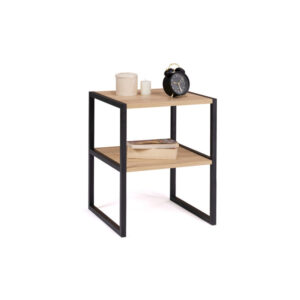 Σετ Μεταλλικά - Ξύλινα Κομοδίνα με 2 Ράφια 40 x 40 x 50 cm 2 τμχ Idomya Memphis 30130205 - Image 3