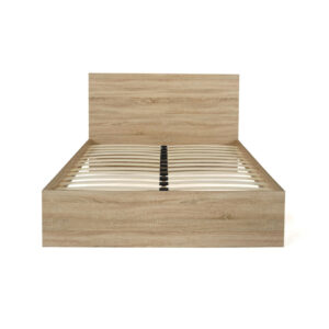 Διπλό Κρεβάτι Oklahoma με Κεφαλάρι & Βάση σε Απόχρωση Οξιάς - 160x200 cm 30130430 Idomya - Image 3