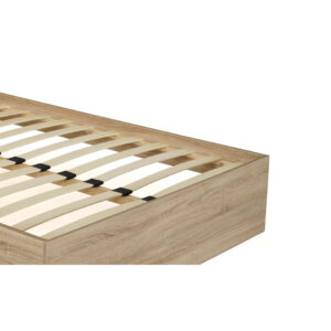 Διπλό Κρεβάτι Oklahoma με Κεφαλάρι & Βάση σε Απόχρωση Οξιάς - 160x200 cm 30130430 Idomya - Image 4