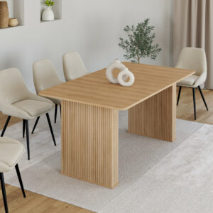 Τραπέζι Τραπεζαρίας Albane με Πόδια σε Εφέ Λατών 160 x 90 x 75 cm  30150472 Idomya - Image 2