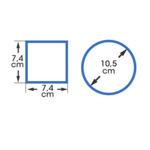 Σετ Πλαστικές Ημικυκλικές Κρεμαστές Γλάστρες 5 Lt 34.5 x 19 x 30 cm 4 τμχ Ανθρακί Tulipano Bama 30515 - Image 3