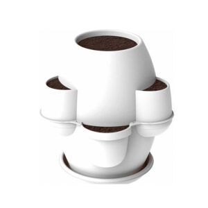 Πλαστική Γλάστρα Σύνθεσης με Πιάτο 80 x 80 cm 200 Lt Χρώματος Λευκό Oasi Bama 31001 - Image 3