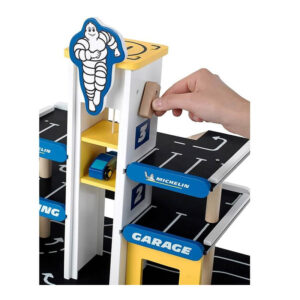 Παιδικό Ξύλινο Γκαράζ Στάθμευσης 3 Επιπέδων Michelin Car Park Klein 3404 - Image 4