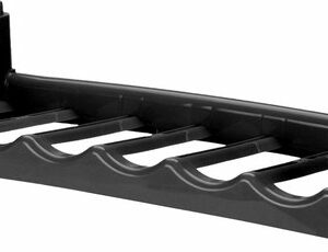 Πλαστική Ραφιέρα για 6 Μπουκάλια Μαύρο 56 x 25 x 13 cm Urban Living 34303 - Image 2