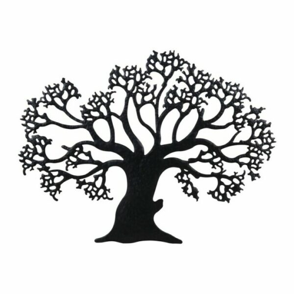 Ostaria Διακοσμητικό τοίχου μεταλλικό 'Δέντρο της ζωής' Μαύρο -34576