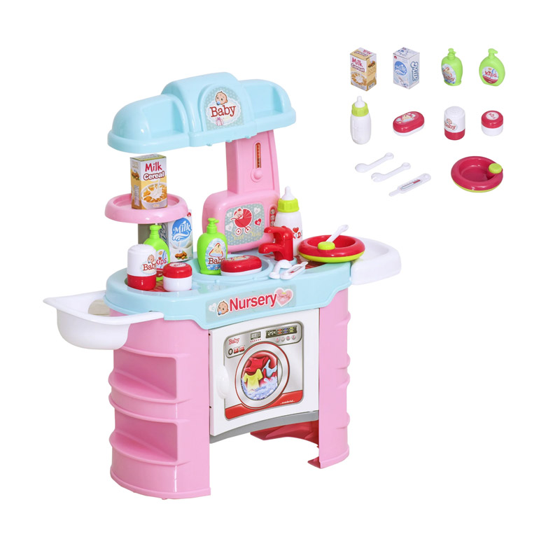 Παιδικό Σετ Φροντίδας Μωρού με Αξεσουάρ 68 x 30 x 68 cm HOMCOM 350-073 Παιδικό Σετ Φροντίδας Μωρού με Αξεσουάρ 68 x 30 x 68 cm HOMCOM 350-073