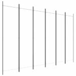 vidaXL Διαχωριστικό Δωματίου με 6 Πάνελ Λευκό 300 x 200 εκ. από Ύφασμα 350190