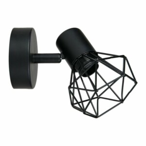 Ostaria Σποτ Μεταλλικό 1 Αμπαζούρ Διαμάντι Μαύρο 'Diamond' -35377