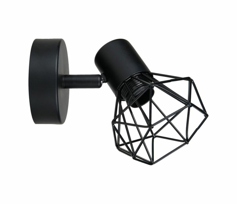 Ostaria Σποτ Μεταλλικό 1 Αμπαζούρ Διαμάντι Μαύρο 'Diamond' -35377 Ostaria Σποτ Μεταλλικό 1 Αμπαζούρ Διαμάντι Μαύρο 'Diamond' -35377