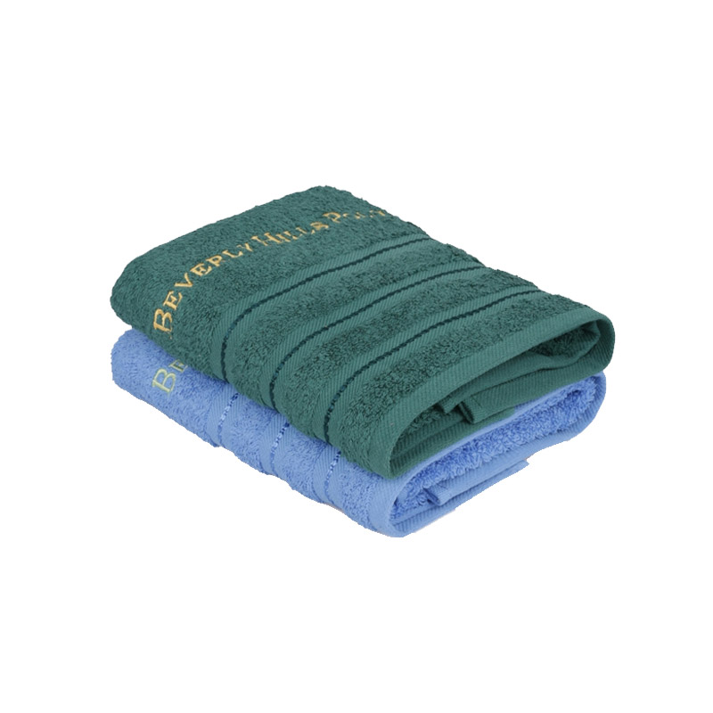 Σετ με 2 Πετσέτες Προσώπου 50 x 90 cm Χρώματος Πράσινο - Μπλε Beverly Hills Polo Club 355BHP2221 Σετ με 2 Πετσέτες Προσώπου 50 x 90 cm Χρώματος Πράσινο - Μπλε Beverly Hills Polo Club 355BHP2221