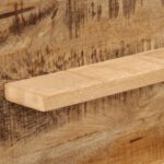 vidaXL Καθρέφτης Μπάνιου από μασίφ ξύλο μάνγκο με αποθηκευτικά ράφια και εντοιχισμένη τοποθέτηση 358578 - Image 3