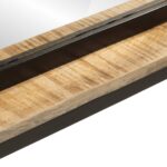 vidaXL Καθρέφτης Μπάνιου από Μαόνι με Ράφι και Τοποθέτηση Τοίχου 80x8x55 cm 358579 - Image 4