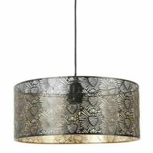 Ostaria Μεταλλικό Φωτιστικό Ανάρτησης 'Corazon' Μαύρο και Χρυσό -36167